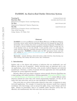 PyODDS: An End-to-End Outlier Detection System