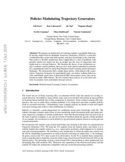 Policies Modulating Trajectory Generators