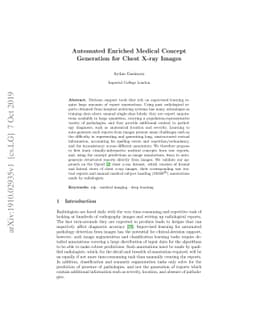 Automated Enriched Medical Concept Generation for Chest X-ray Images