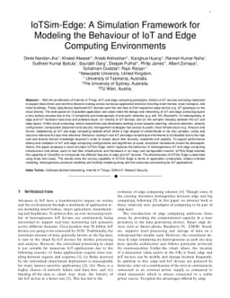 IoTSim-Edge: A Simulation Framework for Modeling the Behaviour of IoT
  and Edge Computing Environments