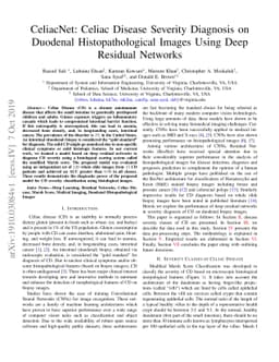 CeliacNet: Celiac Disease Severity Diagnosis on Duodenal
  Histopathological Images Using Deep Residual Networks