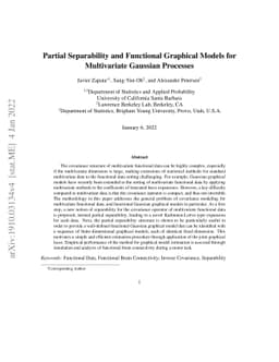 Partial Separability and Functional Graphical Models for Multivariate
  Gaussian Processes