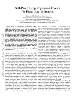 Self-Paced Deep Regression Forests for Facial Age Estimation