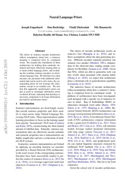 Neural Language Priors