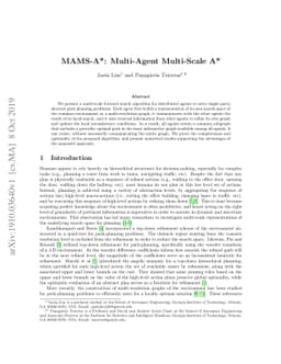 MAMS-A*: Multi-Agent Multi-Scale A*