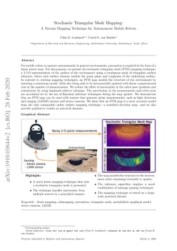 Stochastic triangular mesh mapping: A terrain mapping technique for
  autonomous mobile robots