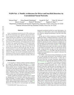 NADS-Net: A Nimble Architecture for Driver and Seat Belt Detection via
  Convolutional Neural Networks