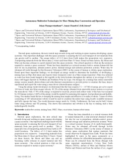 Autonomous Multirobot Technologies for Mars Mining Base Construction and
  Operation