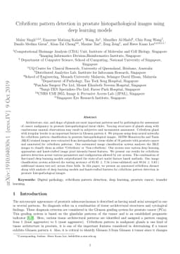 Cribriform pattern detection in prostate histopathological images using
  deep learning models