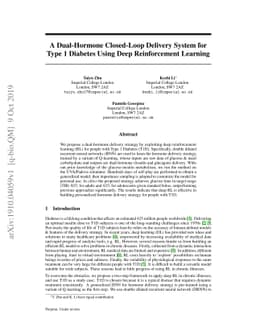 A Dual-Hormone Closed-Loop Delivery System for Type 1 Diabetes Using
  Deep Reinforcement Learning