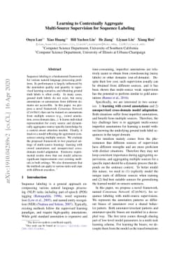 Learning to Contextually Aggregate Multi-Source Supervision for Sequence
  Labeling