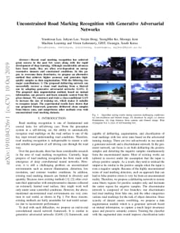 Unconstrained Road Marking Recognition with Generative Adversarial
  Networks
