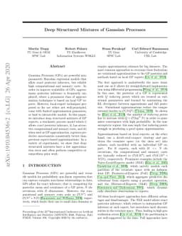 Deep Structured Mixtures of Gaussian Processes