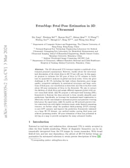 FetusMap: Fetal Pose Estimation in 3D Ultrasound