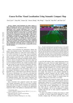 Coarse-To-Fine Visual Localization Using Semantic Compact Map