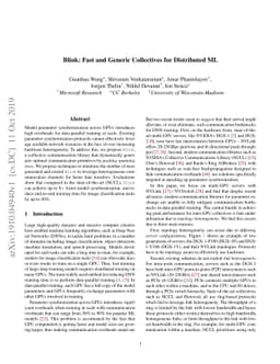 Blink: Fast and Generic Collectives for Distributed ML