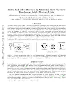 End-to-End Defect Detection in Automated Fiber Placement Based on
  Artificially Generated Data