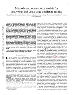Methods and open-source toolkit for analyzing and visualizing challenge
  results