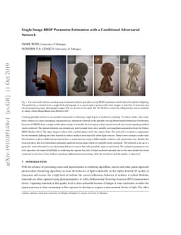 Single Image BRDF Parameter Estimation with a Conditional Adversarial
  Network