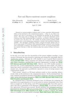 Fast and Bayes-consistent nearest neighbors