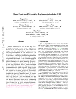 Shape Constrained Network for Eye Segmentation in the Wild