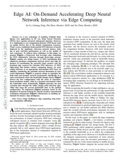 Edge AI: On-Demand Accelerating Deep Neural Network Inference via Edge
  Computing