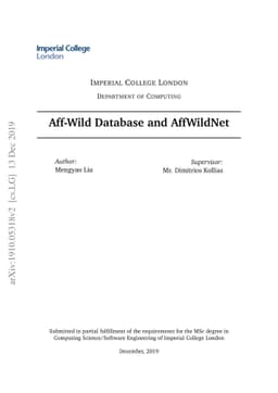Aff-Wild Database and AffWildNet