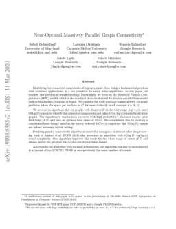 Near-Optimal Massively Parallel Graph Connectivity