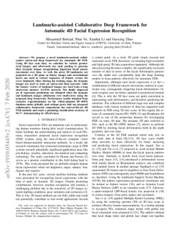 Landmarks-assisted Collaborative Deep Framework for Automatic 4D Facial
  Expression Recognition