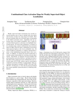 Combinational Class Activation Maps for Weakly Supervised Object
  Localization