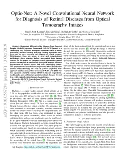 Optic-Net: A Novel Convolutional Neural Network for Diagnosis of Retinal
  Diseases from Optical Tomography Images