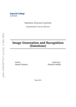 Image Generation and Recognition (Emotions)
