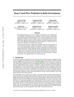 Deep Crowd-Flow Prediction in Built Environments