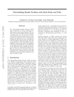 Thresholding Bandit Problem with Both Duels and Pulls