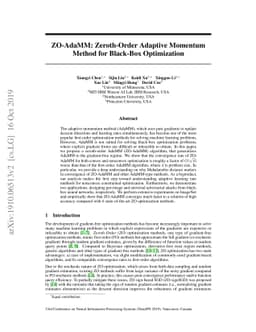 ZO-AdaMM: Zeroth-Order Adaptive Momentum Method for Black-Box
  Optimization