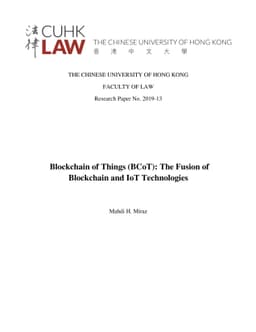 Blockchain of Things (BCoT): The Fusion of Blockchain and IoT
  Technologies