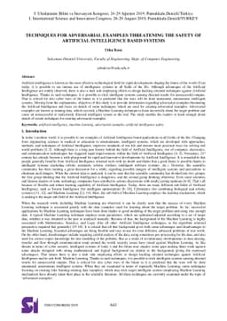 Techniques for Adversarial Examples Threatening the Safety of Artificial
  Intelligence Based Systems