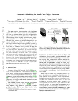 Generative Modeling for Small-Data Object Detection
