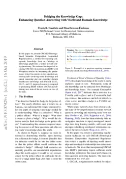 Bridging the Knowledge Gap: Enhancing Question Answering with World and
  Domain Knowledge