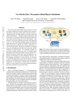 Go with the Flow: Perception-refined Physics Simulation
