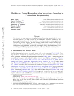 MultiVerse: Causal Reasoning using Importance Sampling in Probabilistic
  Programming
