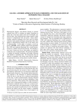 LEt-SNE: A Hybrid Approach To Data Embedding and Visualization of
  Hyperspectral Imagery