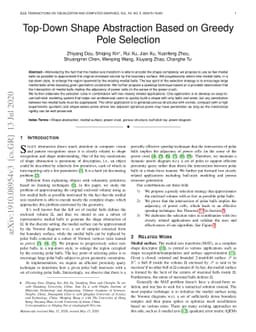 Top-Down Shape Abstraction Based on Greedy Pole Selection