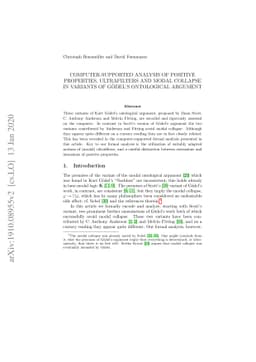 Computer-supported Analysis of Positive Properties, Ultrafilters and
  Modal Collapse in Variants of Gödel's Ontological Argument
