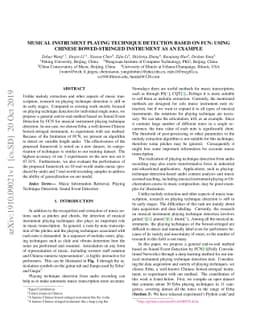 Musical Instrument Playing Technique Detection Based on FCN: Using
  Chinese Bowed-Stringed Instrument as an Example
