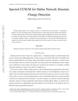 Spectral CUSUM for Online Network Structure Change Detection