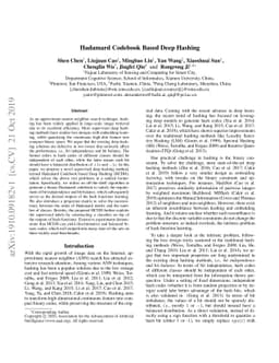 Hadamard Codebook Based Deep Hashing