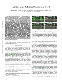Attribute-aware Pedestrian Detection in a Crowd