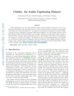 Clotho: An Audio Captioning Dataset