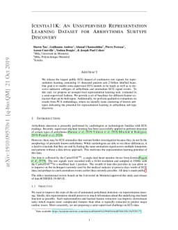 Icentia11K: An Unsupervised Representation Learning Dataset for
  Arrhythmia Subtype Discovery